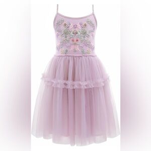 Embellished Lavender Tulle Dress